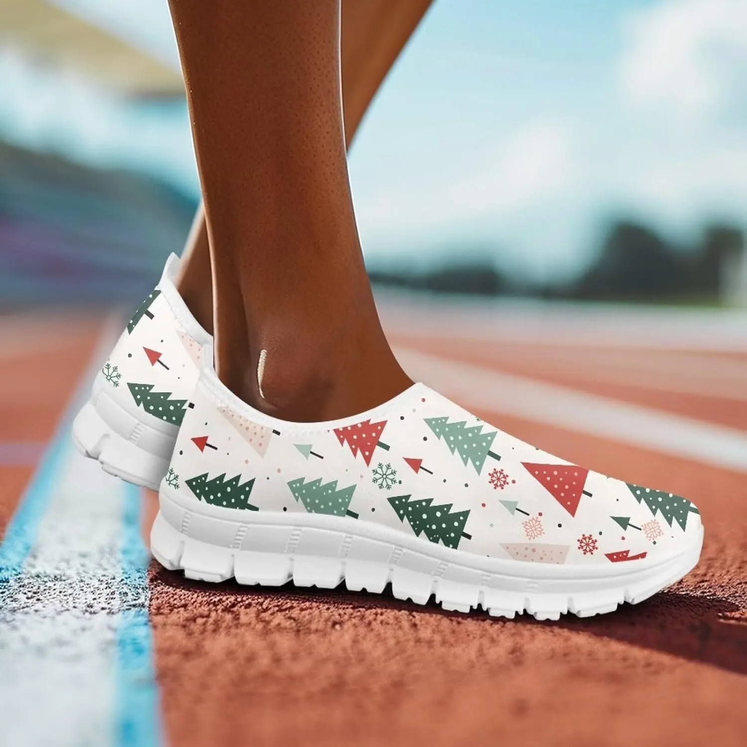 Womens Outdoor Cycling Canvas Shoes Low Top Fashion Sneakers Slip on Walking ShoeWhite Sole