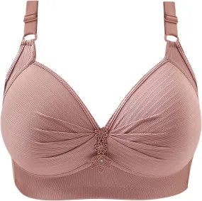 Womens Push Up Bras Full Coverage Supportive Bra Adjustable Wire Free Breathable Everyday Bra Comfort No Underwire