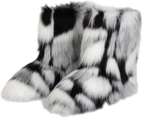 Women's Snow Boots Waterproof Size 12 Women's Duck Boots Waterproof Black Womens Winter Booties Slippers Size 11 Womens Winter Fur Lined Boots Botas De Invierno Para Mujer Para El Agua