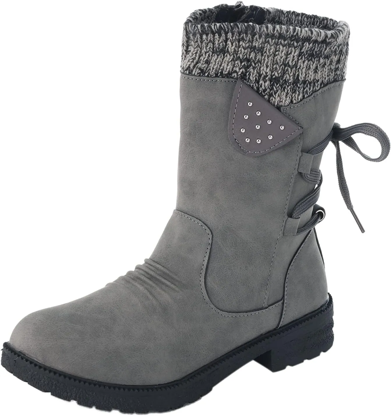 Womens Snow Boots Waterproof Wide Calf Womens Fall Fashion 2023 Boots Winter Winter Boots for Women Snow Womens Winter Hunting Boots Waterproof Insulated Botas Para Invierno Mujer Modernas