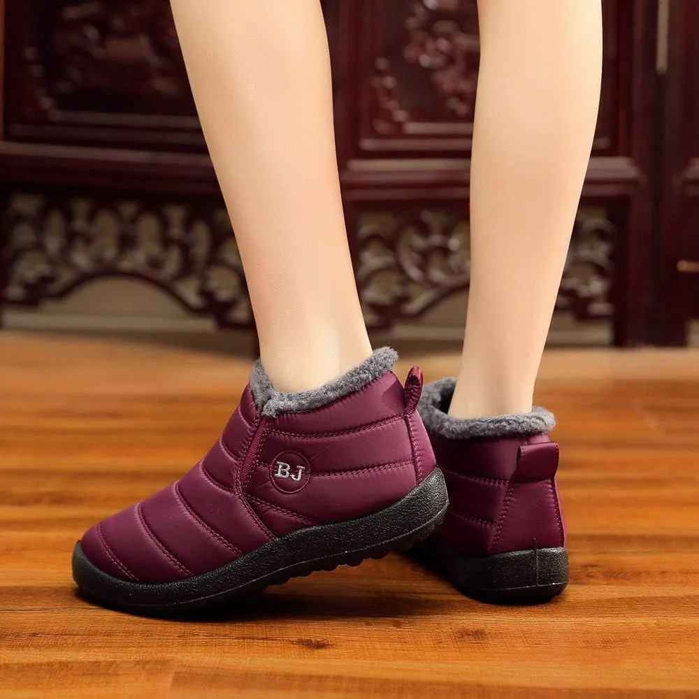 Women's Snow Boots Waterproof Winter Boots Womens Winter Boots Black Cute Boots Winter Fur Zapatos Para La Nieve De Mujer Antideslizantes Waterproof Womens Boots Winter