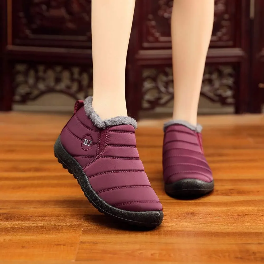 Women's Snow Boots Waterproof Winter Boots Womens Winter Boots Black Cute Boots Winter Fur Zapatos Para La Nieve De Mujer Antideslizantes Waterproof Womens Boots Winter
