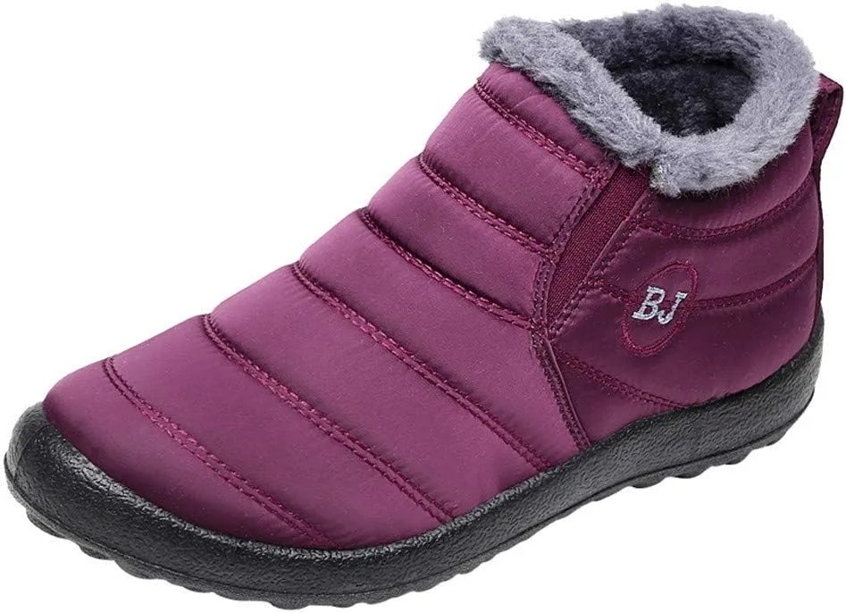 Women's Snow Boots Waterproof Winter Boots Womens Winter Boots Black Cute Boots Winter Fur Zapatos Para La Nieve De Mujer Antideslizantes Waterproof Womens Boots Winter