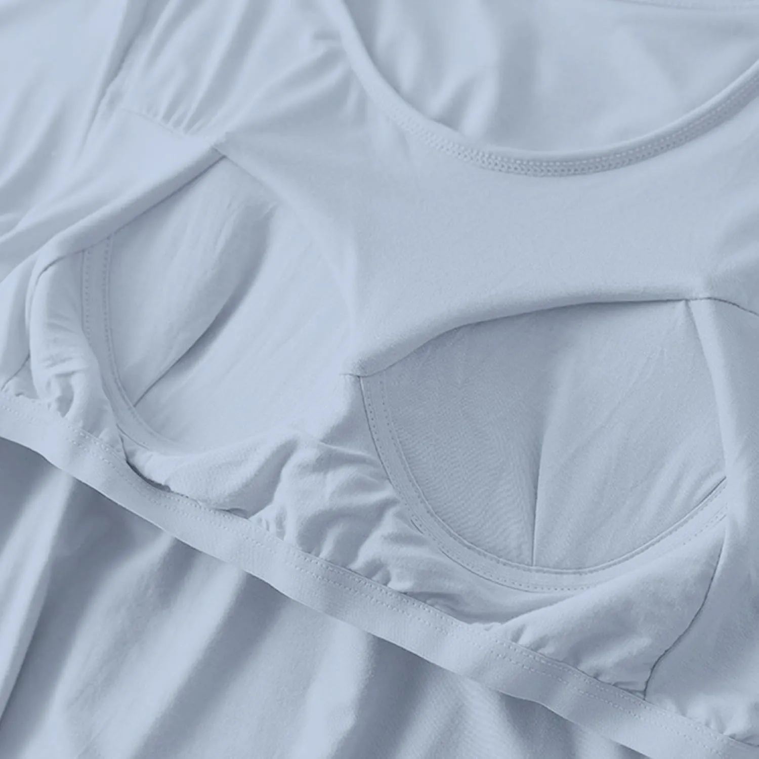 Womens Soft Nightgown Short Sleeve Nightshirt with Built in Bra Solid Sleepwear Comfy Loungewear Pajamas