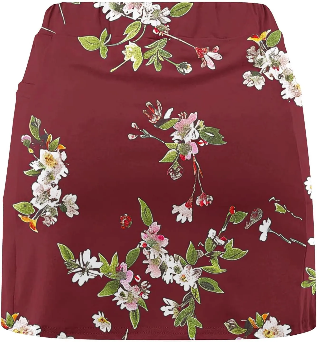 Womens Tennis Skorts Skirts with Built in Shorts Summer Sunflower Print Skirted Shorts Running Workout Skort