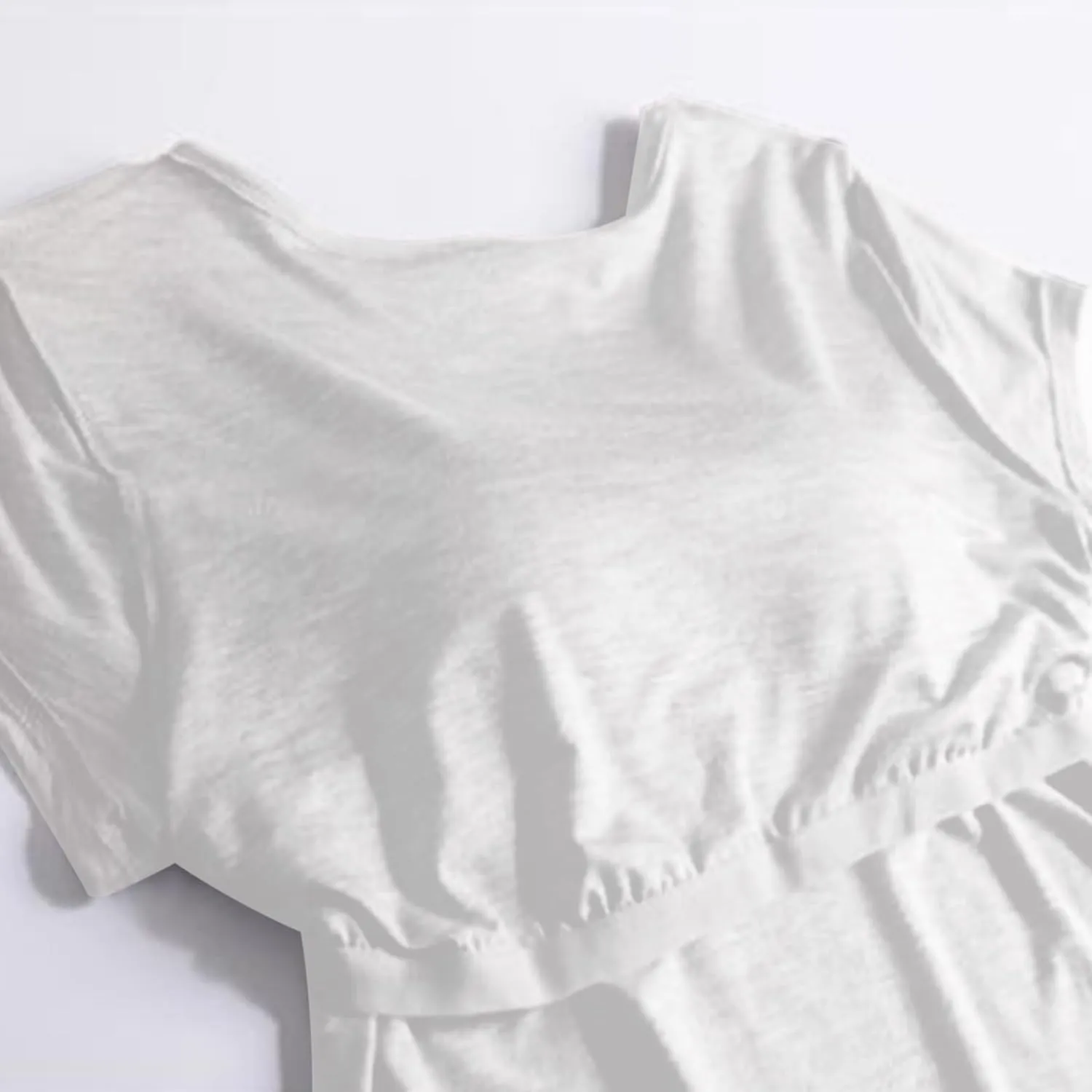 Womens Tops with Built in Bra Short Sleeve Modal Bra Basic Tees Yoga Tops Padded Tshirt Workout Sports Shirts Blouses