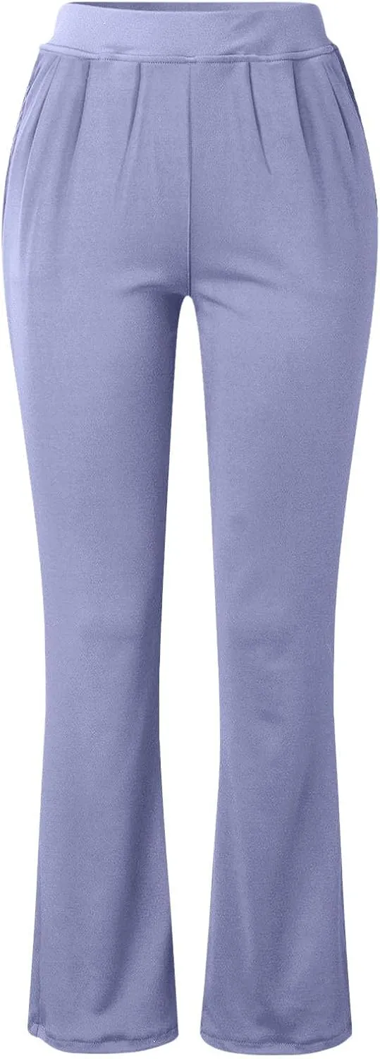 Work Pants for Womens High 2025 High Waist Dressy Pant Casual Stretch Yoga Pants Comfy Workout Business Trousers